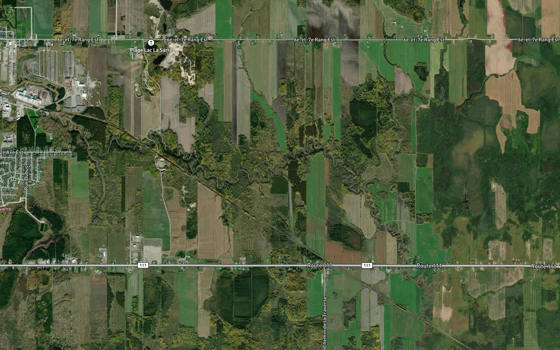 Satellite map of the Cours d'eau Mongrain
