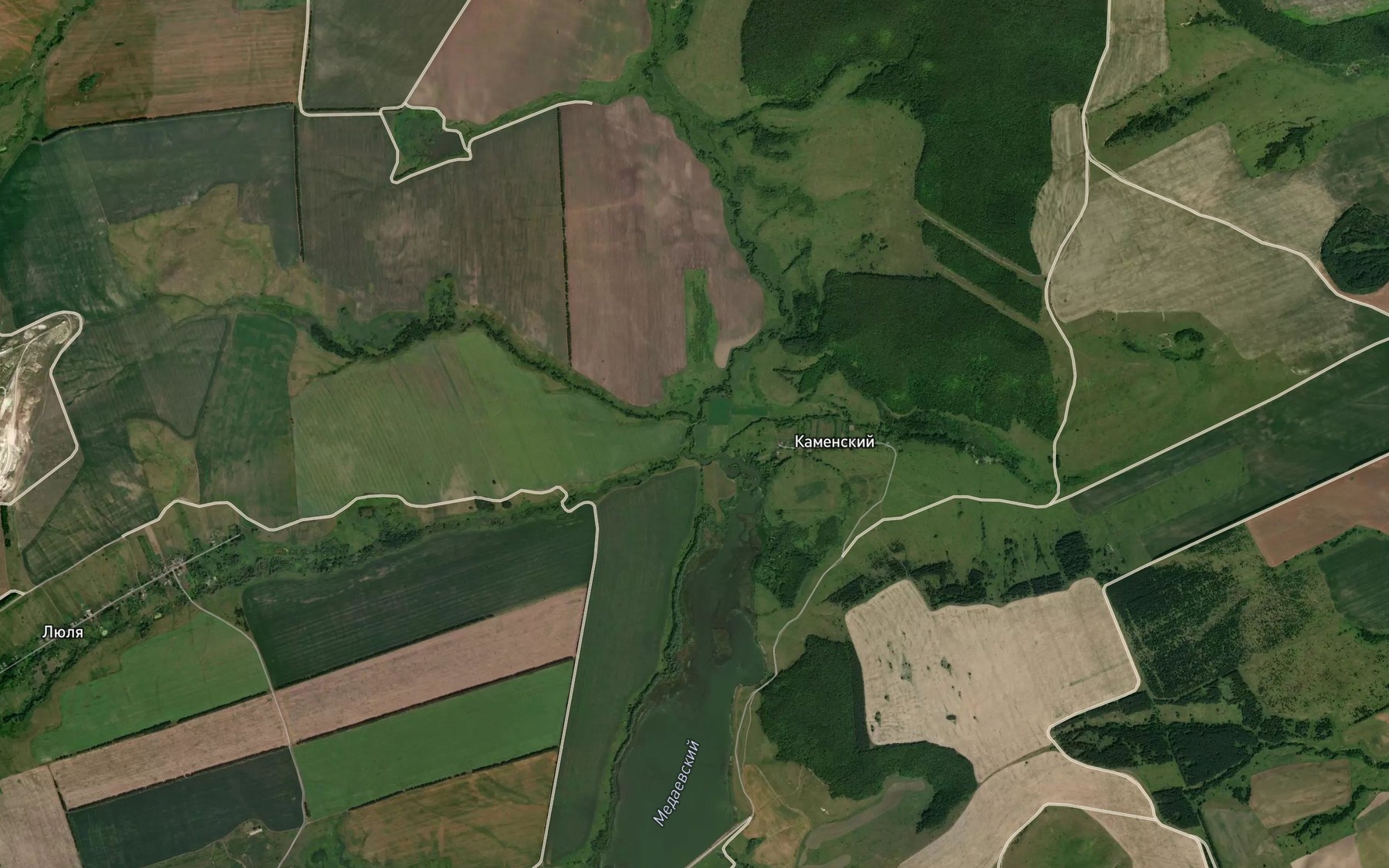 Satellite map of the Kosmatka