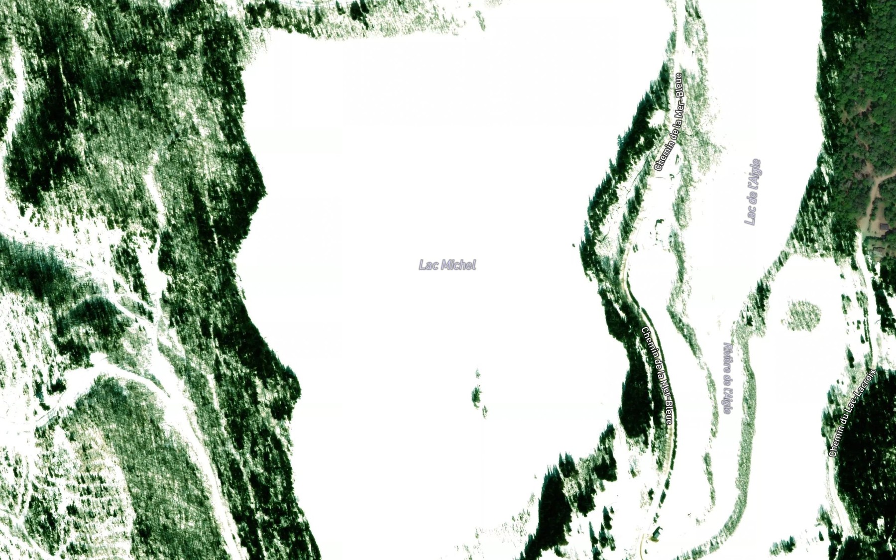 Satellite map of the Lac Michel
