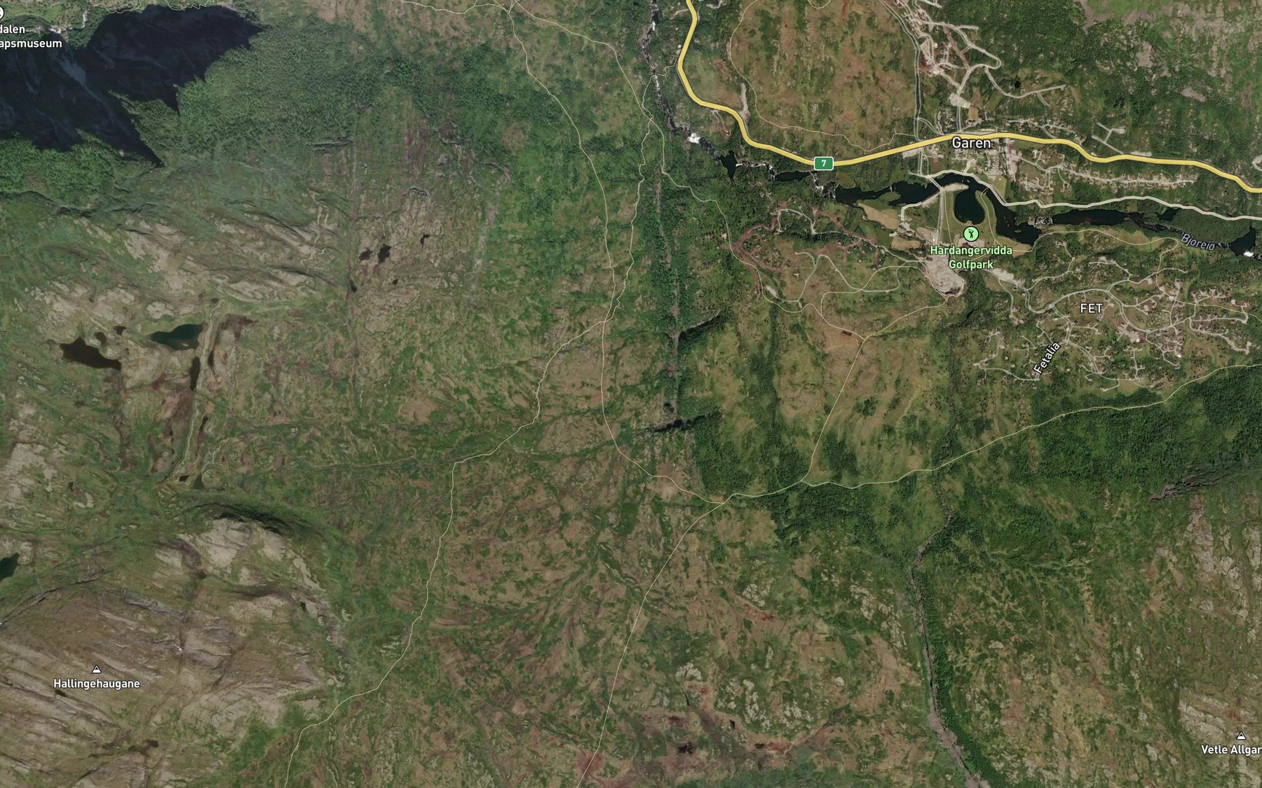 Satellite map of the Skisetebekken