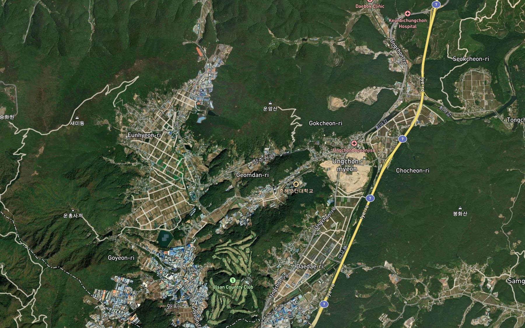 Satellite map of the Sataegolsoryuji