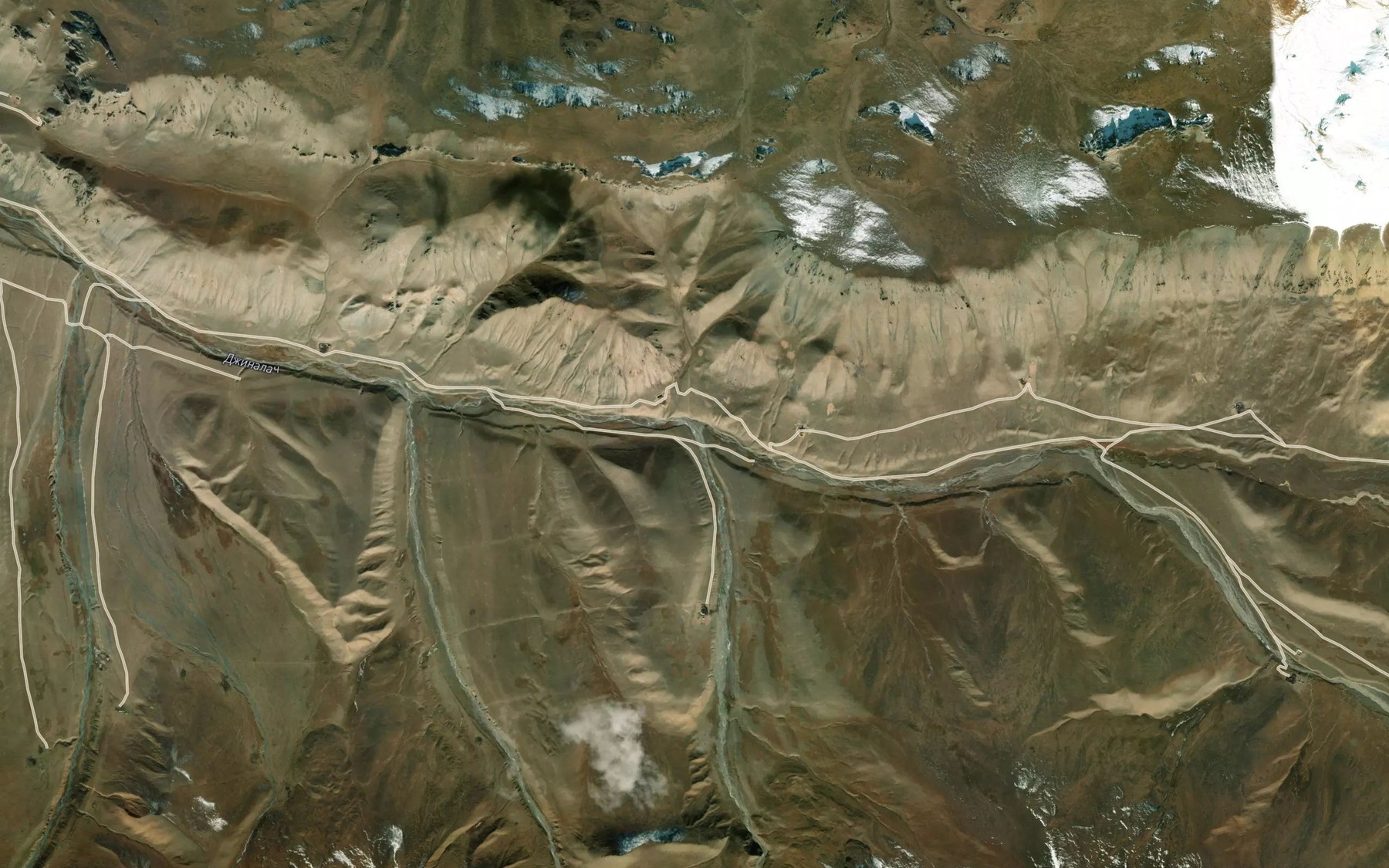 Satellite map of the Kichine-Moldobashi