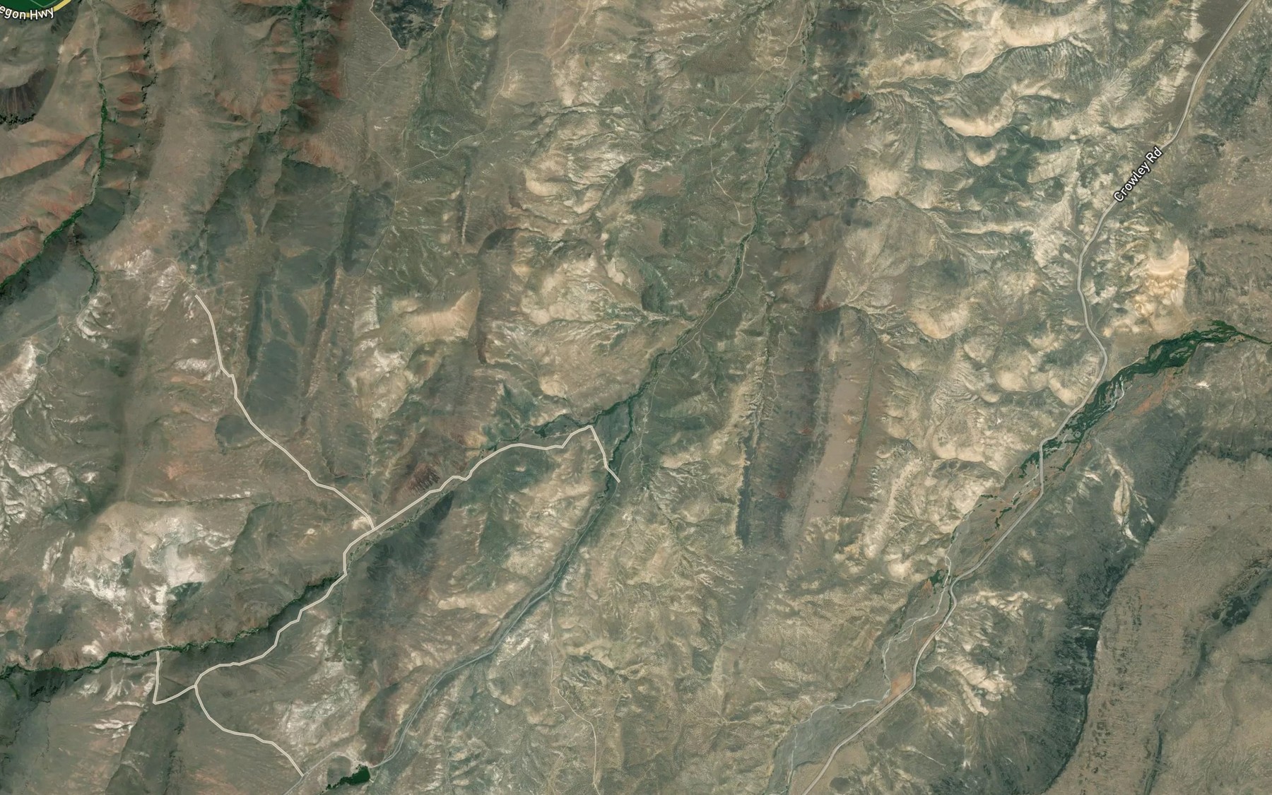 Satellite map of the South Fork Squaw Creek