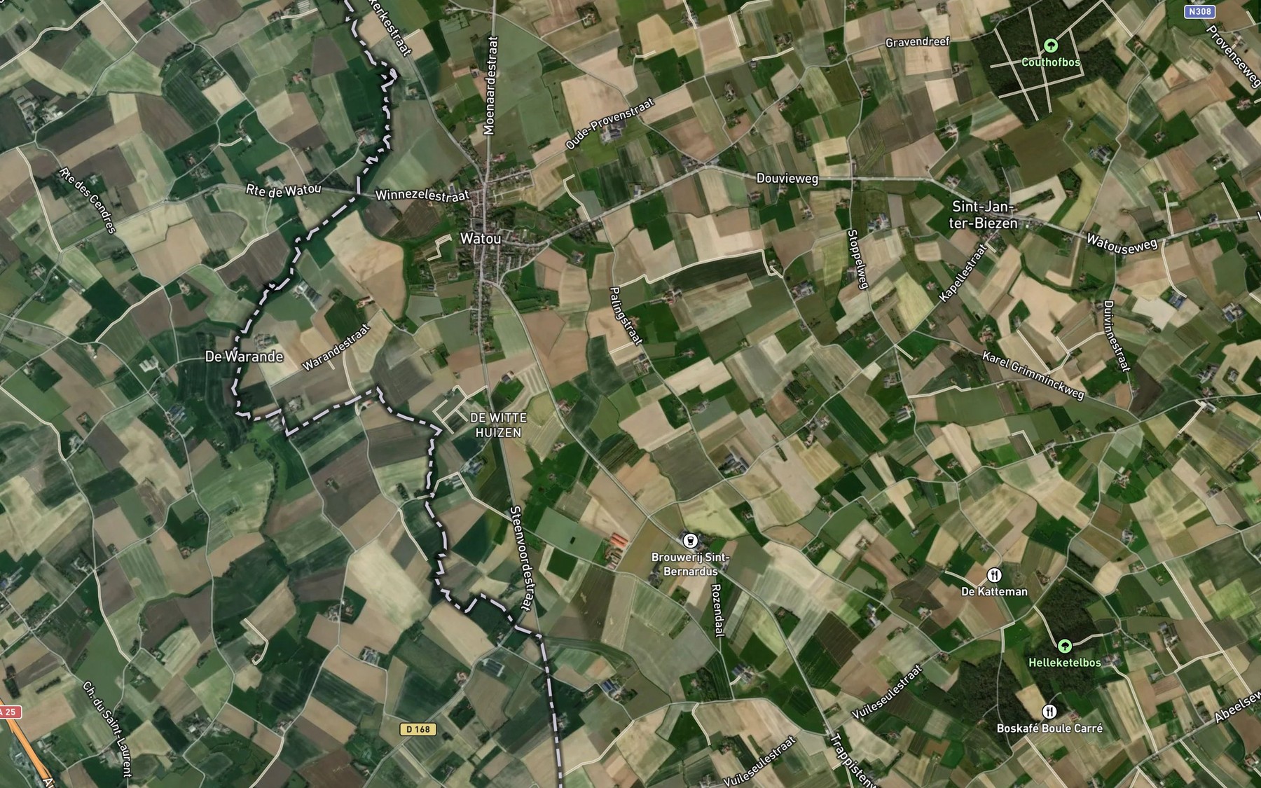 Satellite map of the Plokhaanbeek