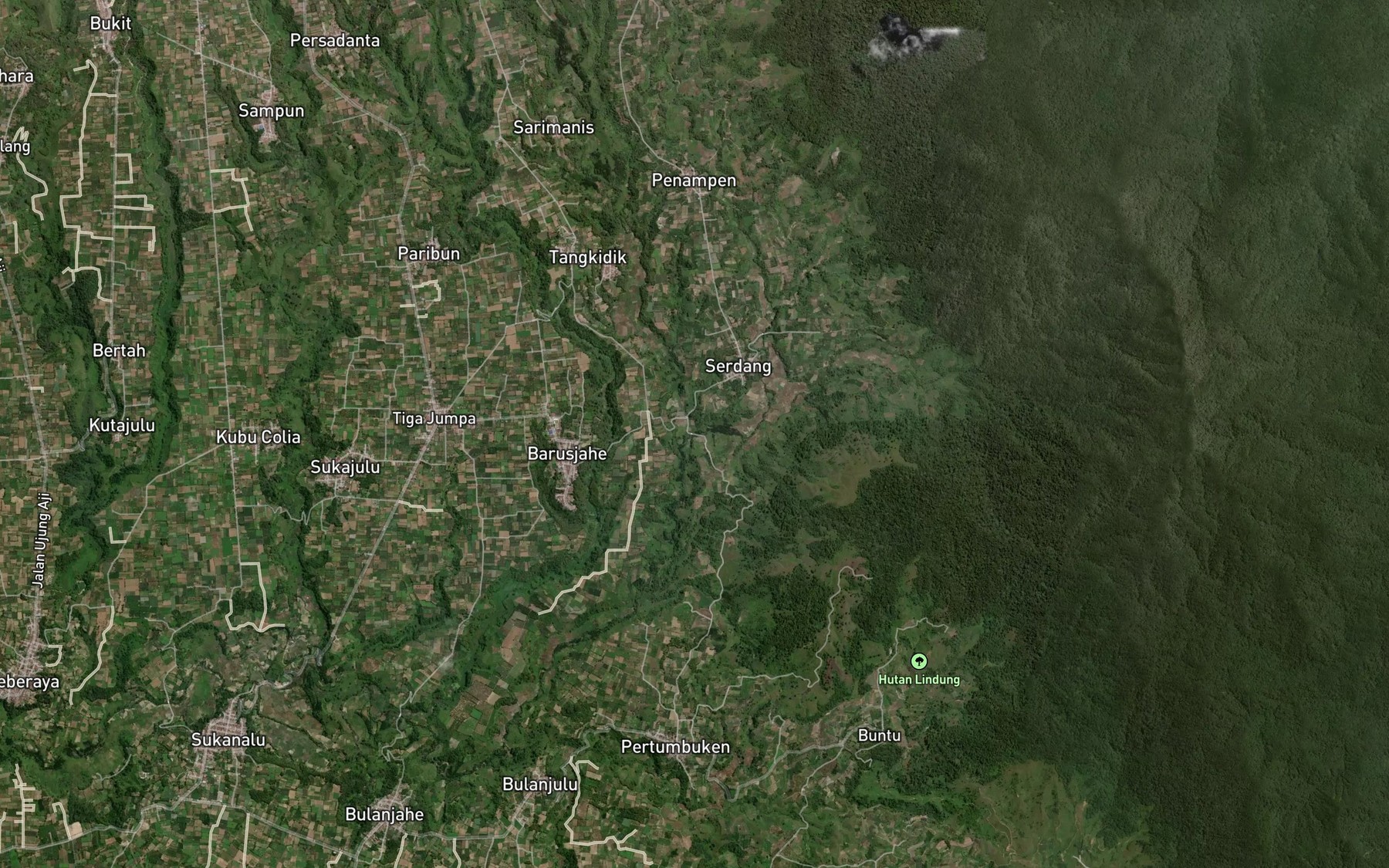 Satellite map of the Lau Asam