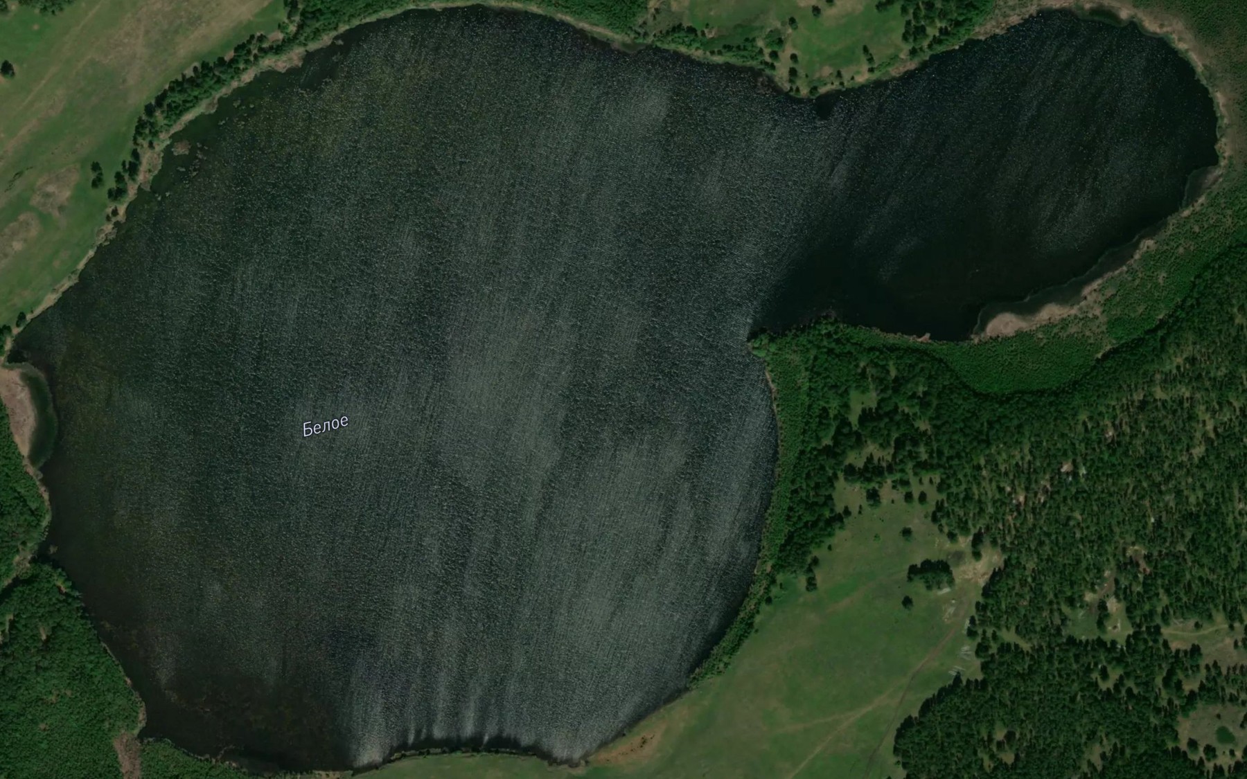 Satellite map of the Ozero Beloye