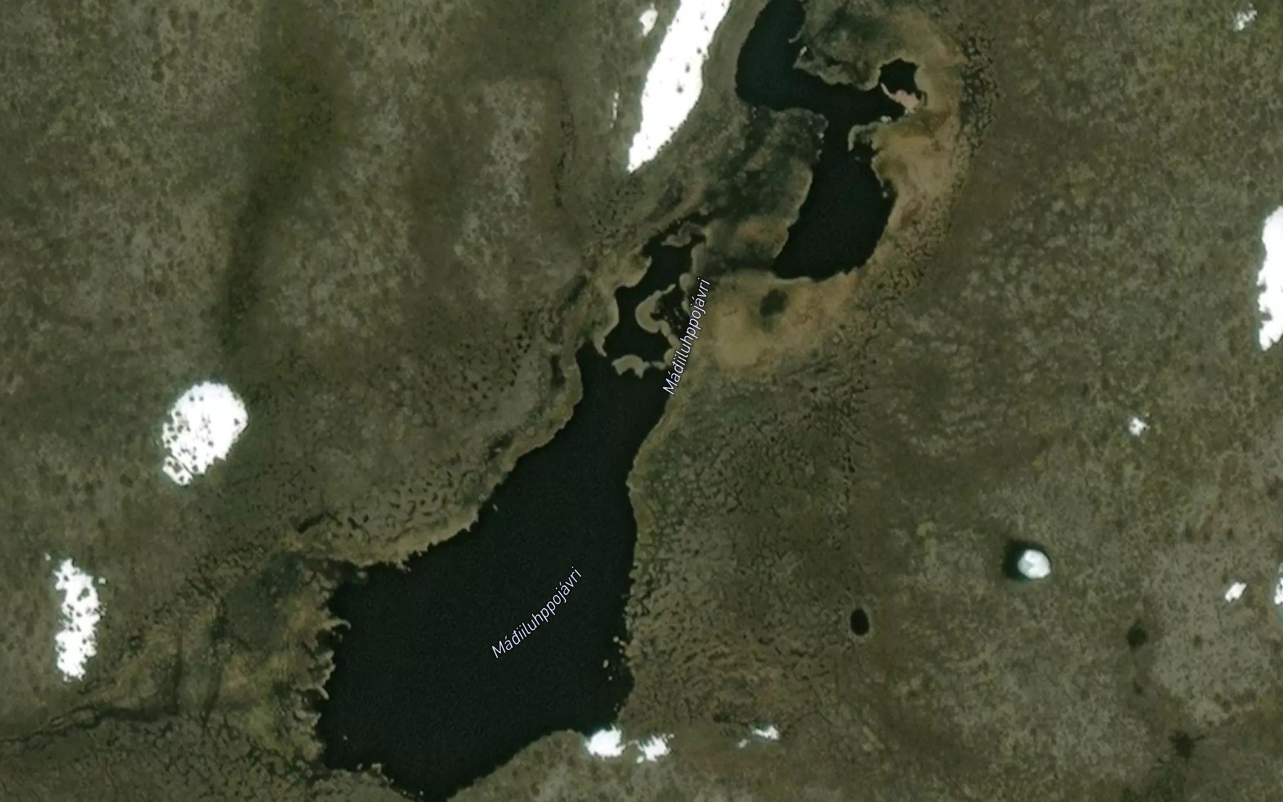 Satellite map of the Magiiluhppojavri