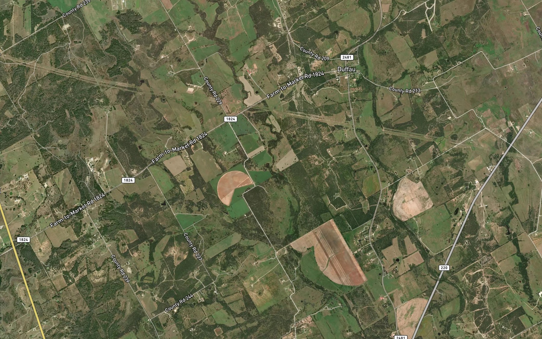 Satellite map of the Turkey Branch