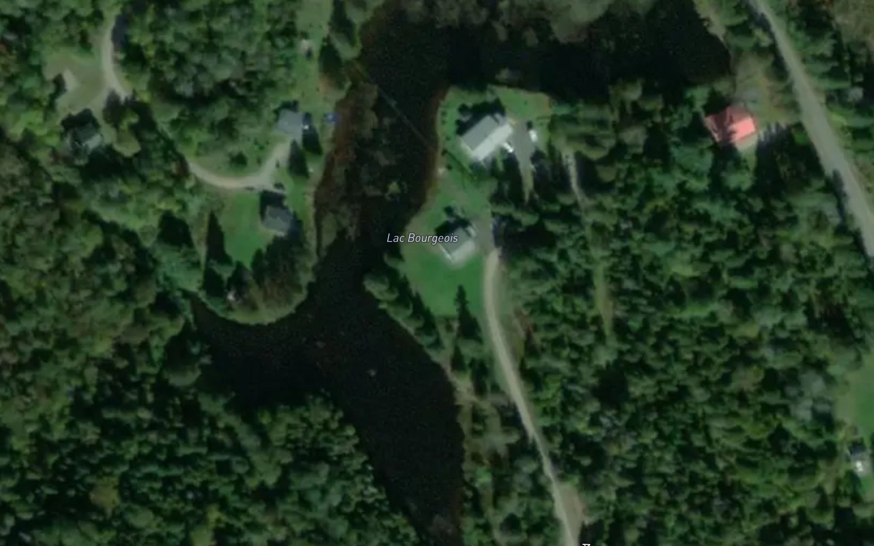 Satellite map of the Lac Bourgeois