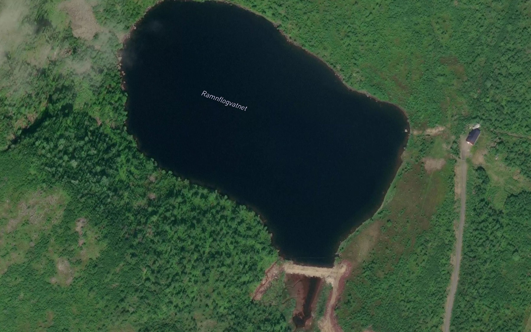 Satellite map of the Ramnflogvatnet