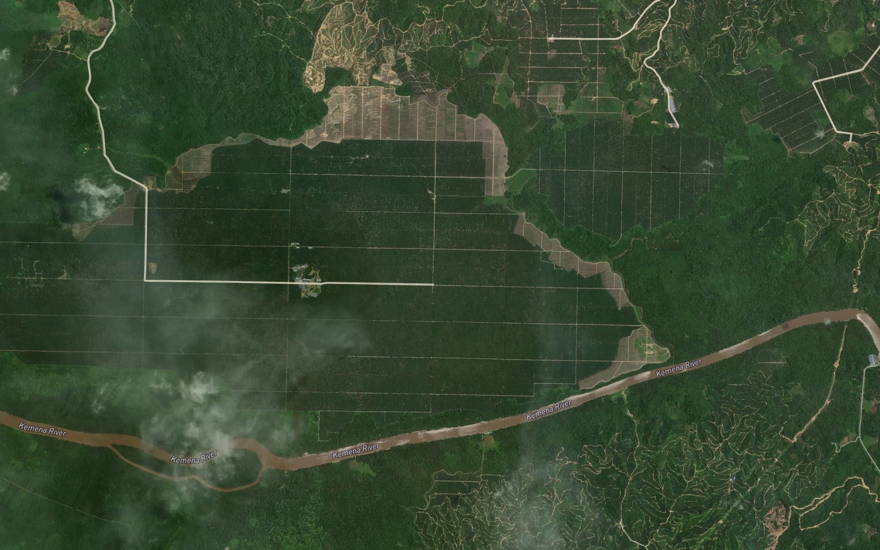 Satellite map of the Sungai Setulai
