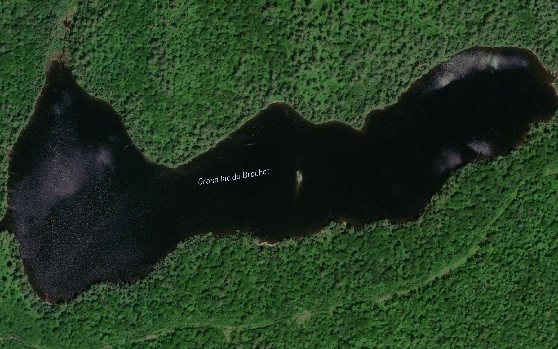 Satellite map of the Grand lac du Brochet