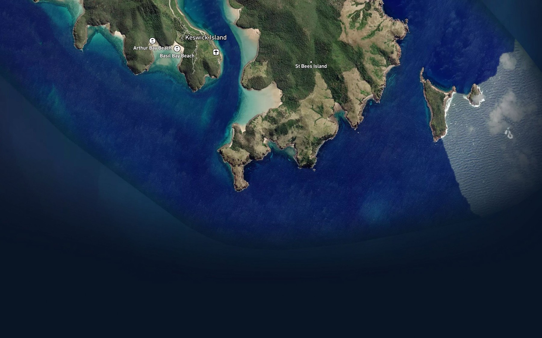 Satellite map of the Joseph Bay