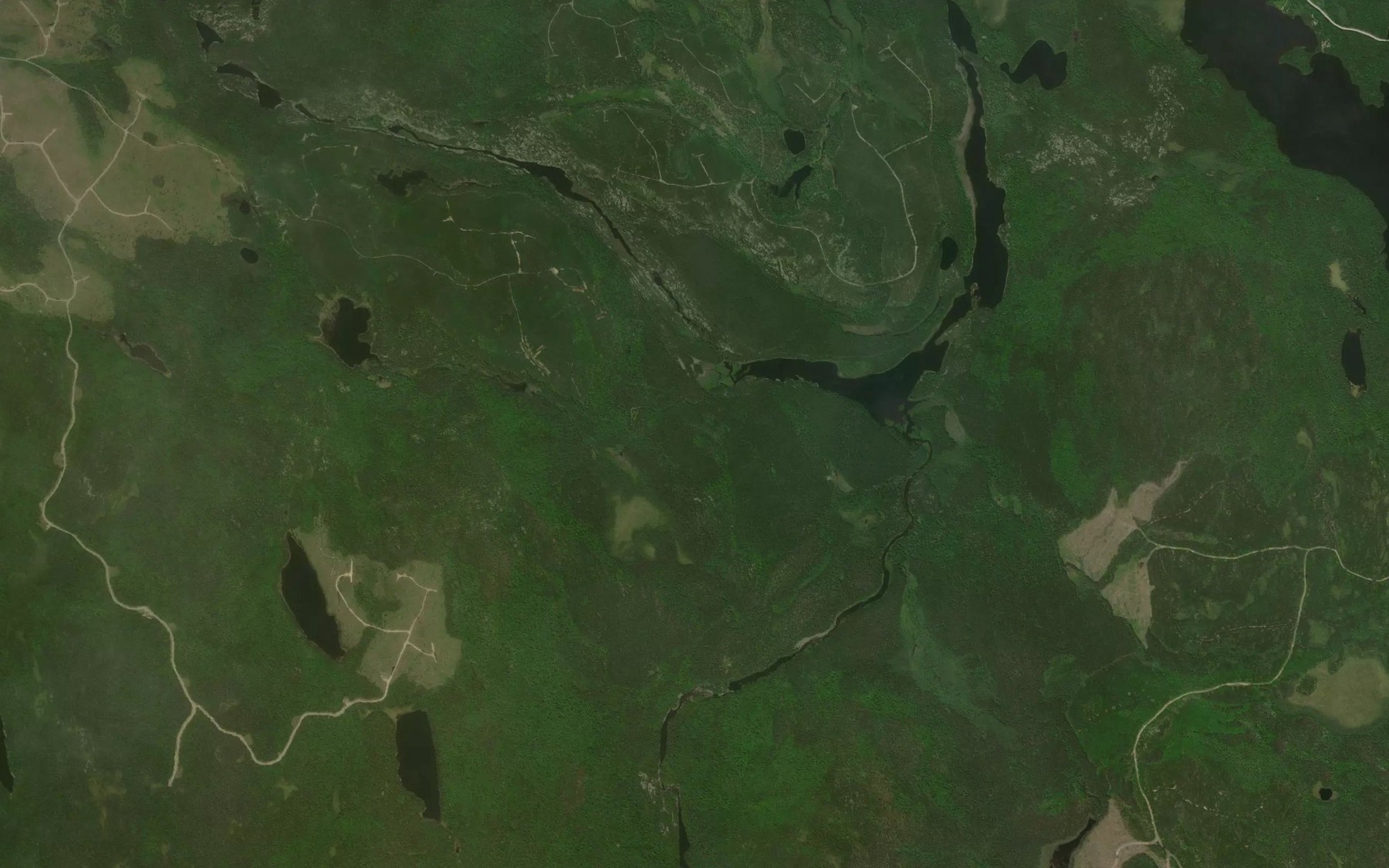 Satellite map of the Crane Creek