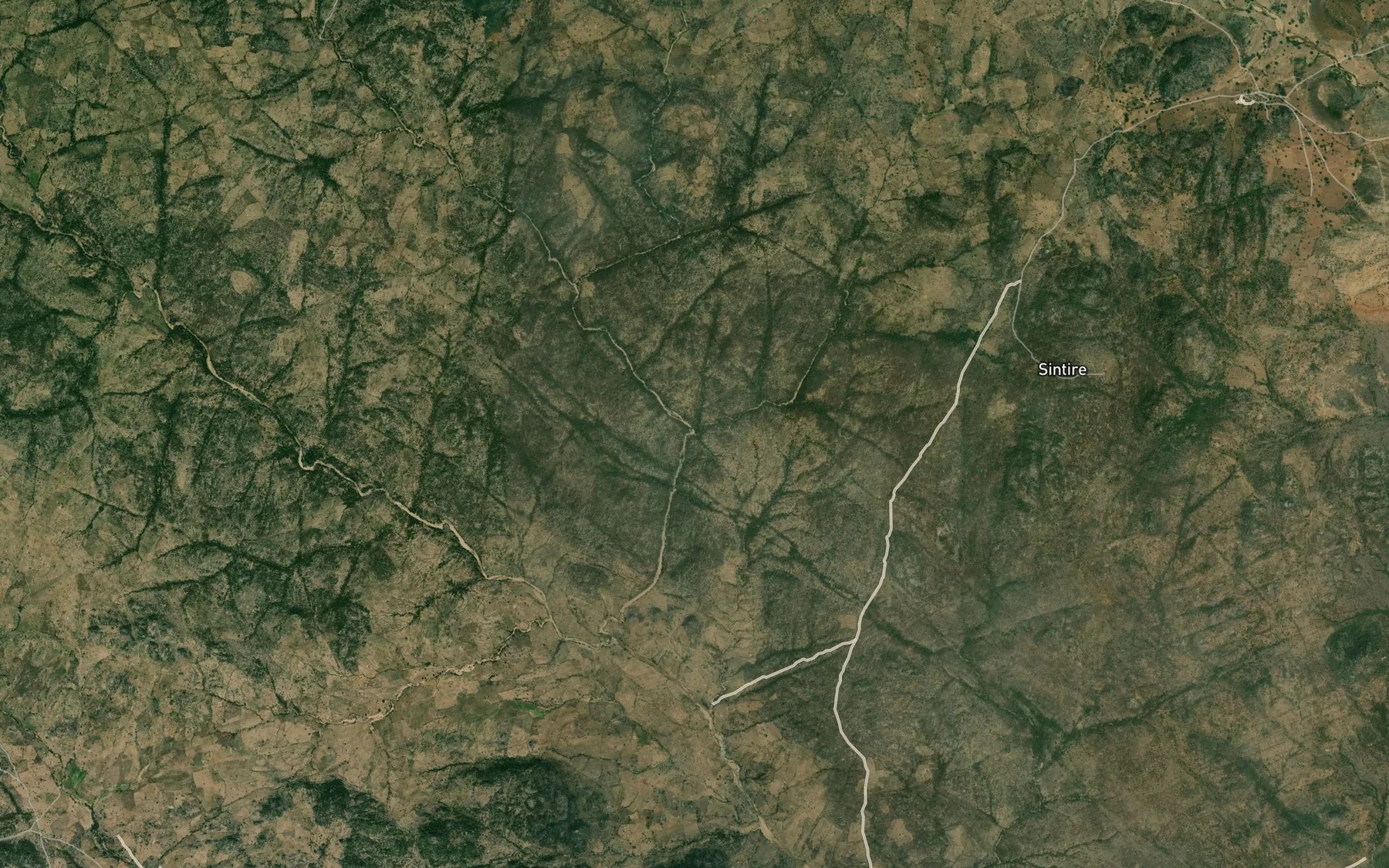 Satellite map of the MayelGondor
