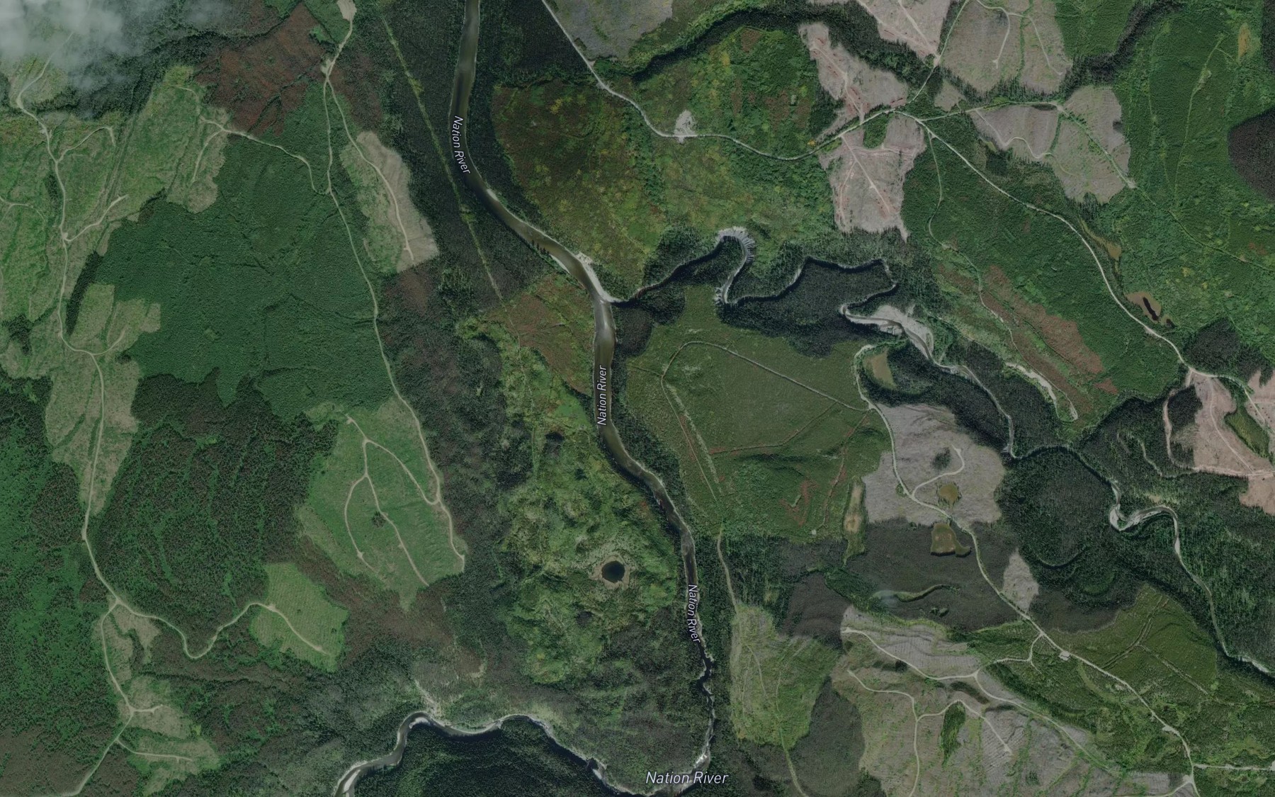 Satellite map of the Philip Creek