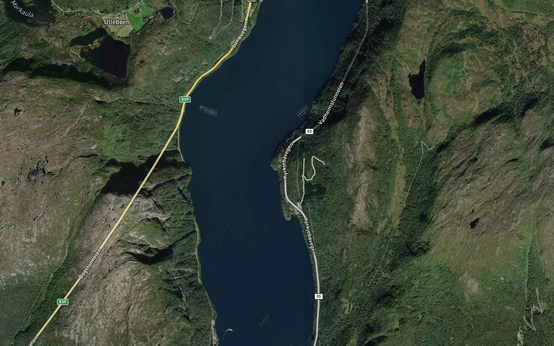 Satellite map of the Eiterhola