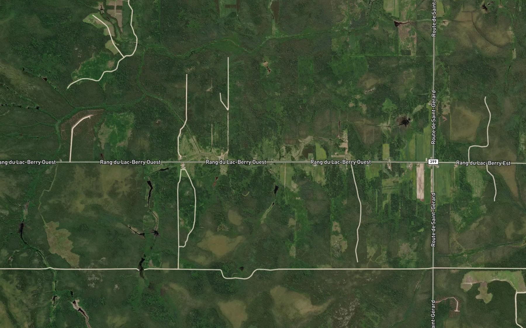 Satellite map of the Branche Rose