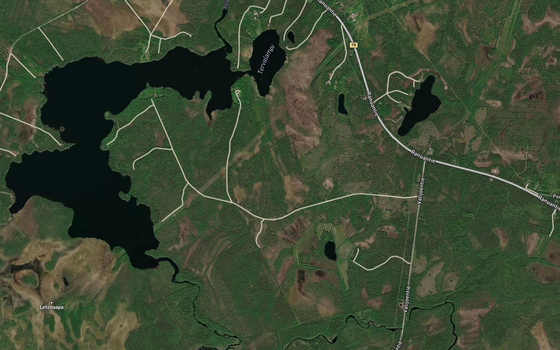 Satellite map of the Valijoki