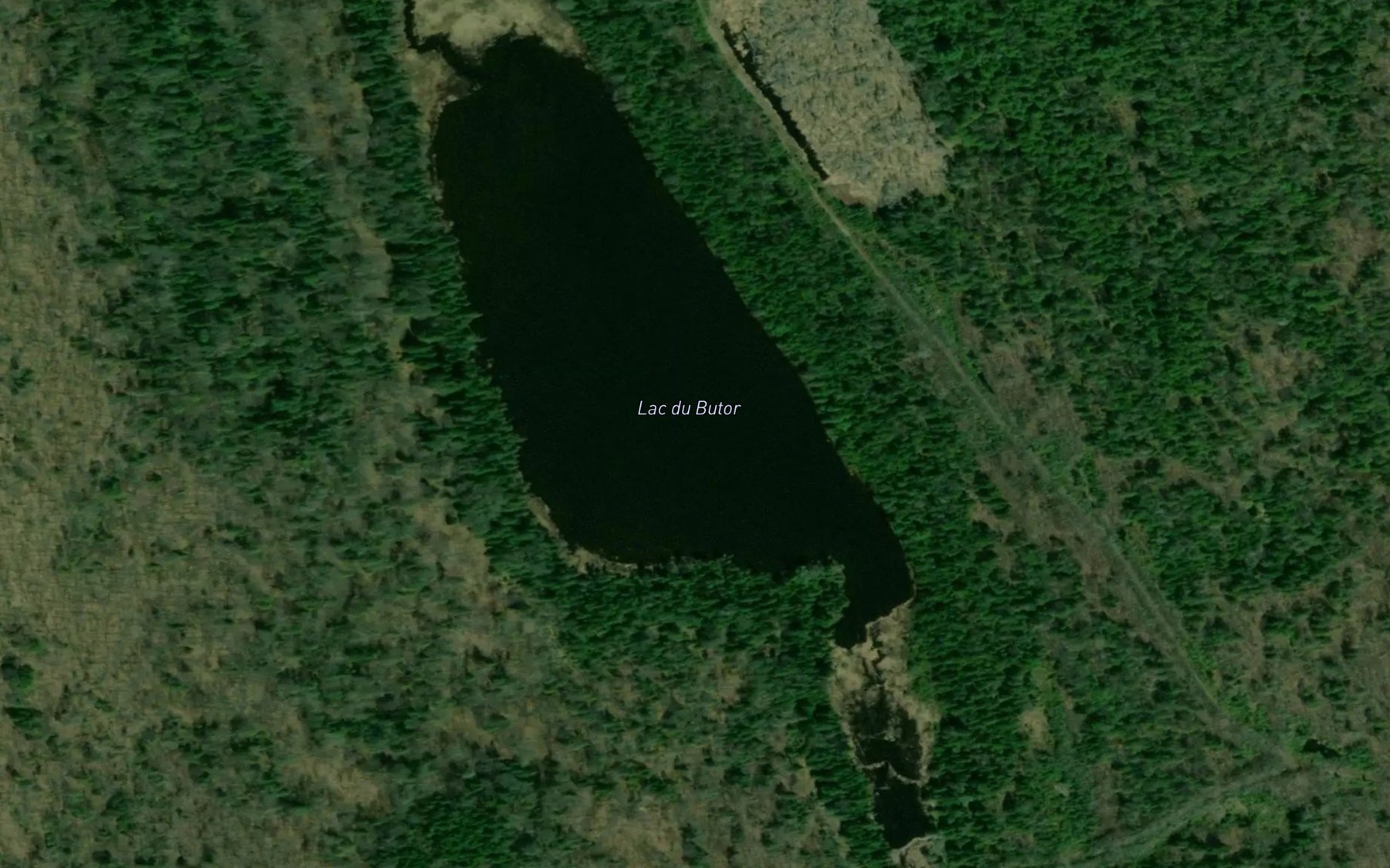 Satellite map of the Lac du Butor