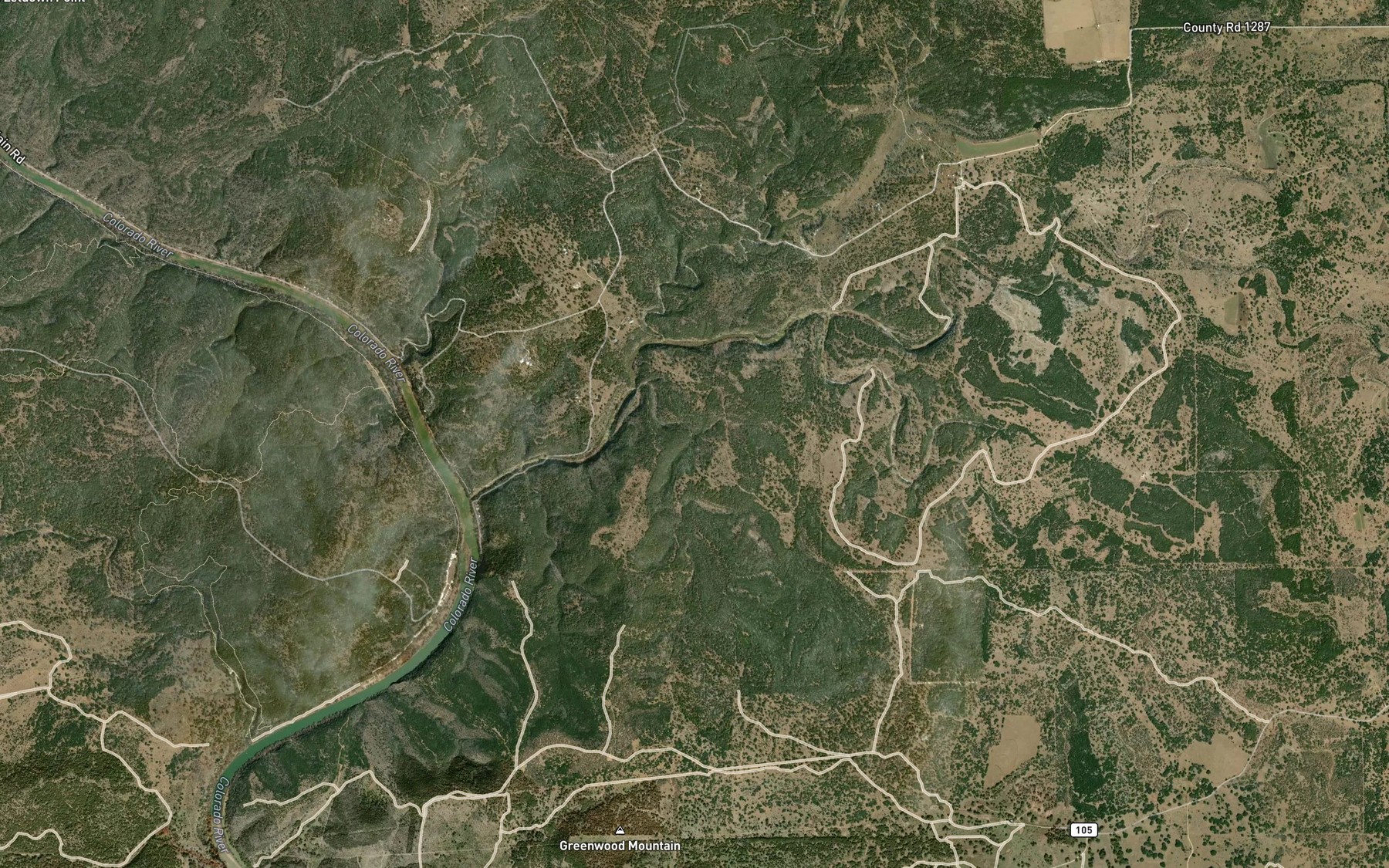 Satellite map of the Coffin Spring
