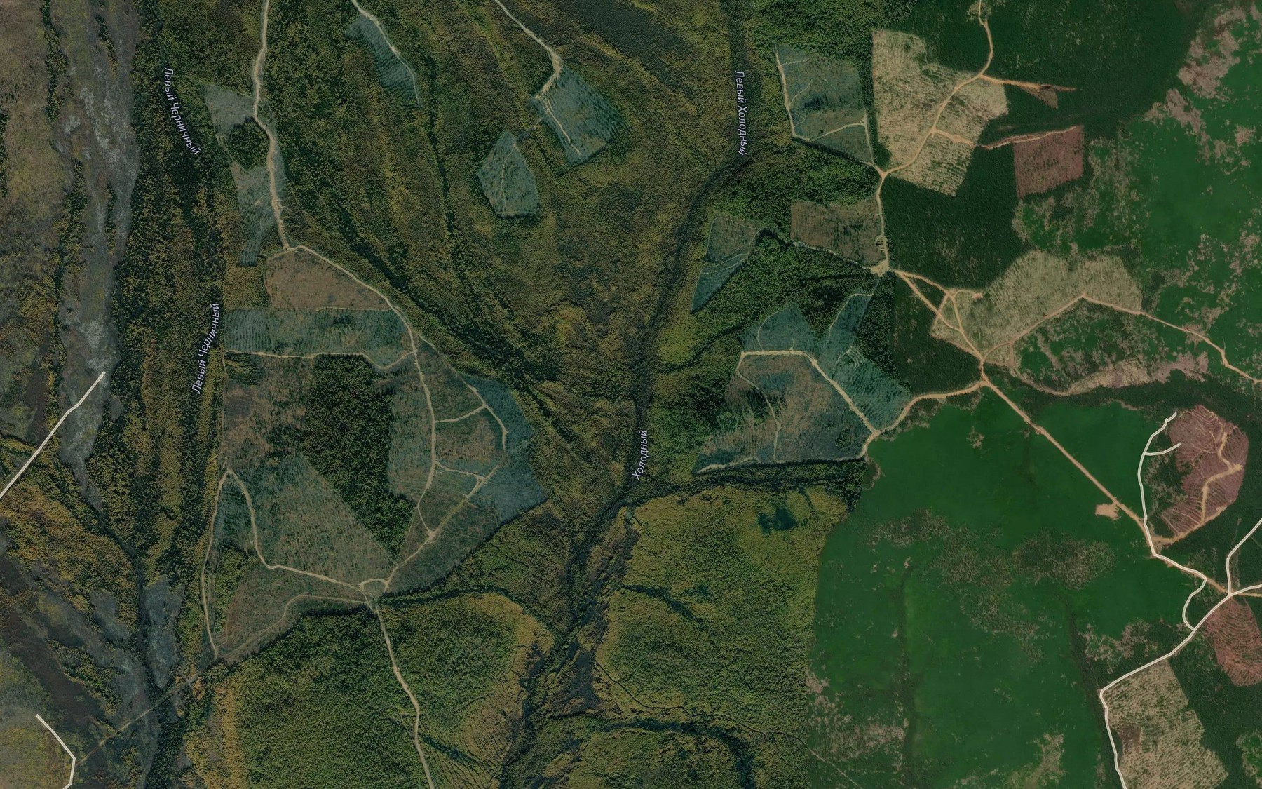 Satellite map of the Pravyy Kholodnyy