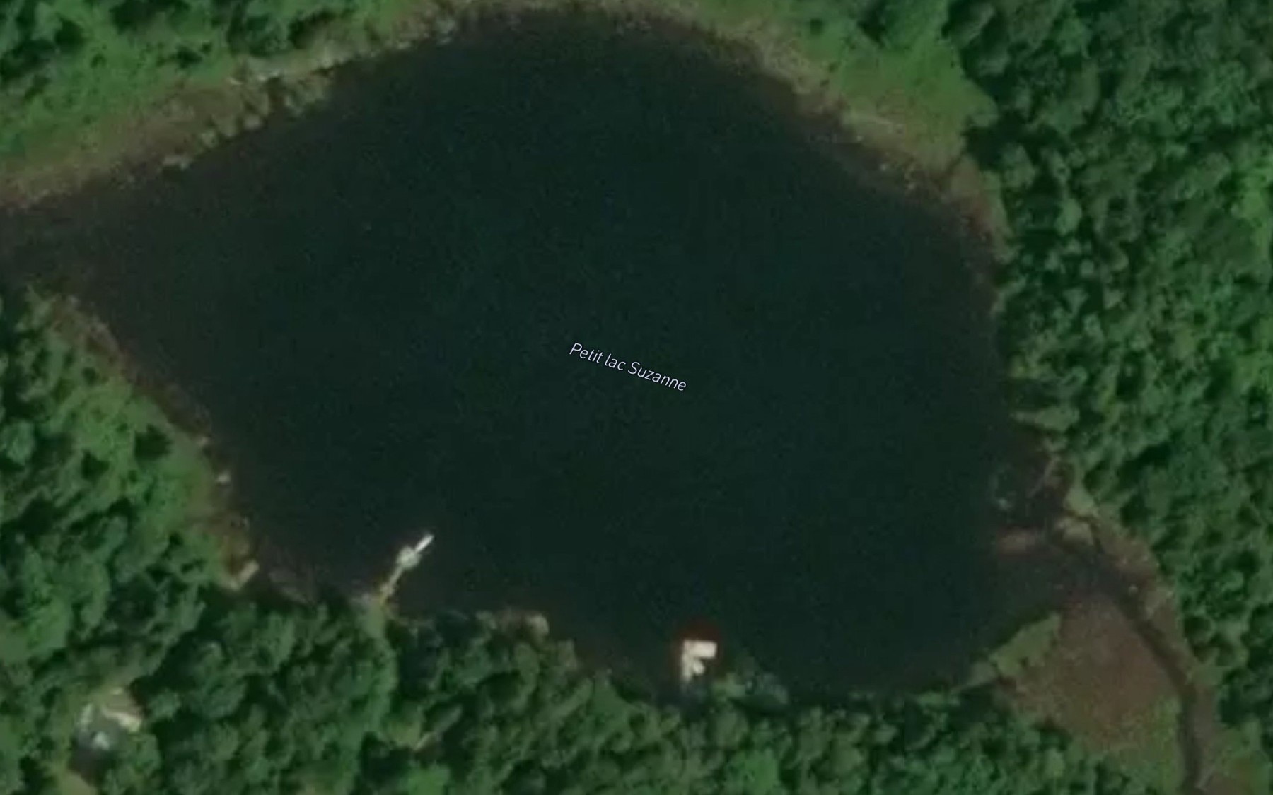 Satellite map of the Petit lac Suzanne