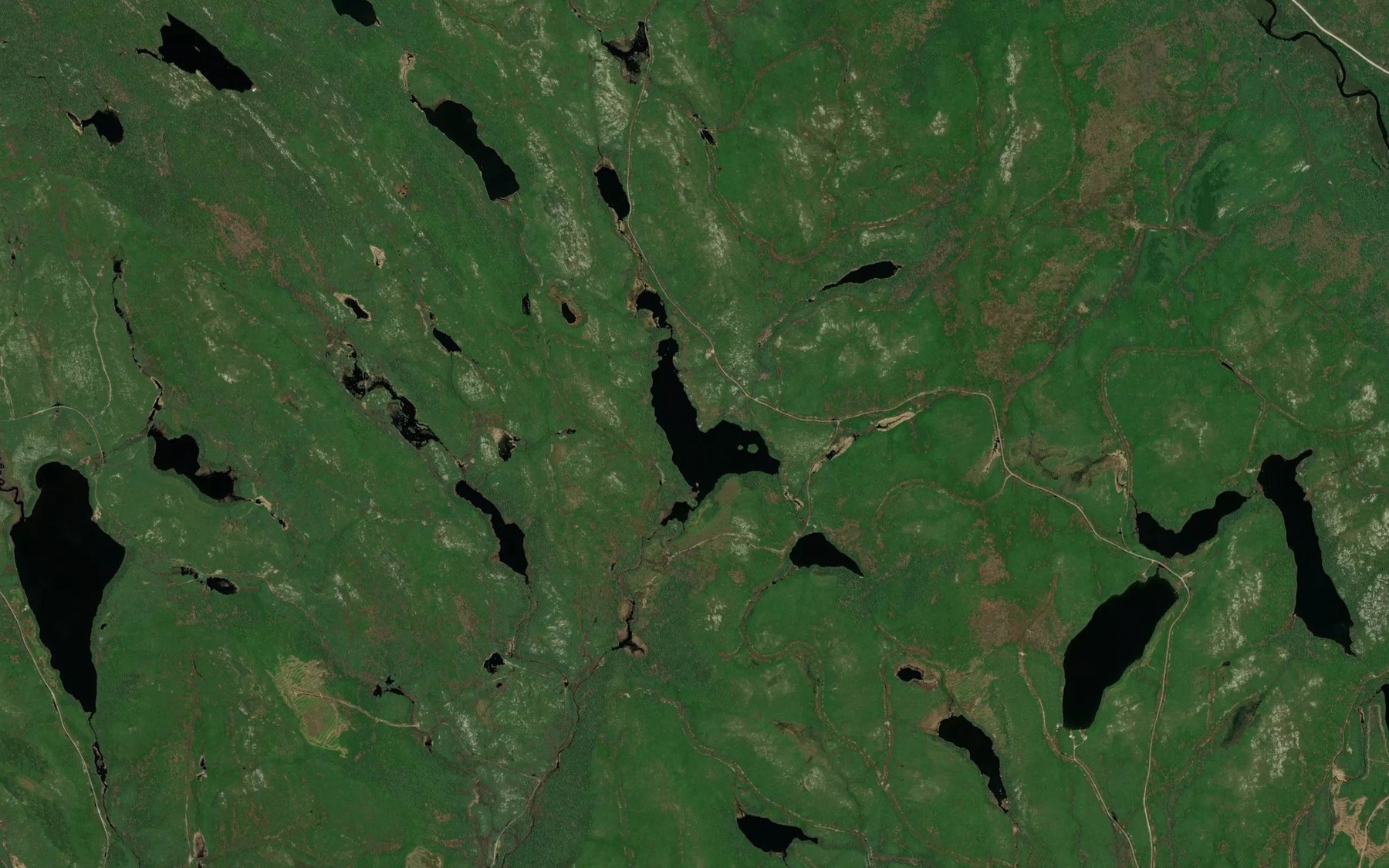 Satellite map of the Lac de la Poule