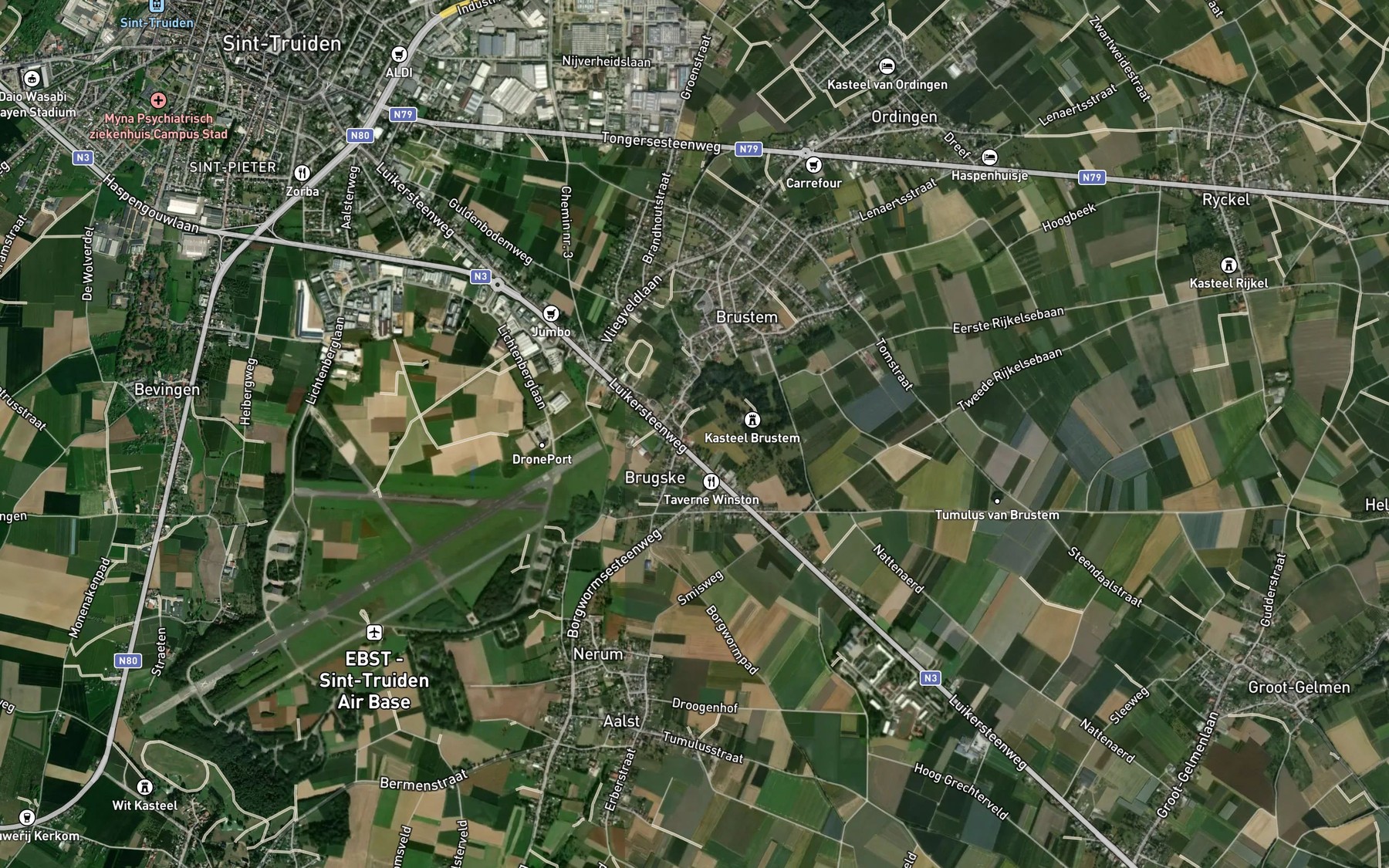 Satellite map of the Hoogbeek