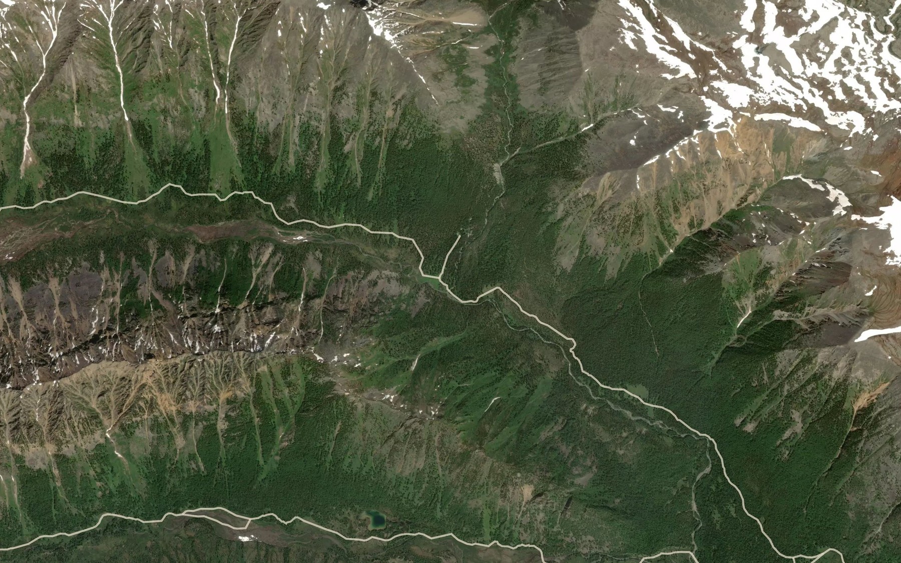 Satellite map of the Khoyto-Gol