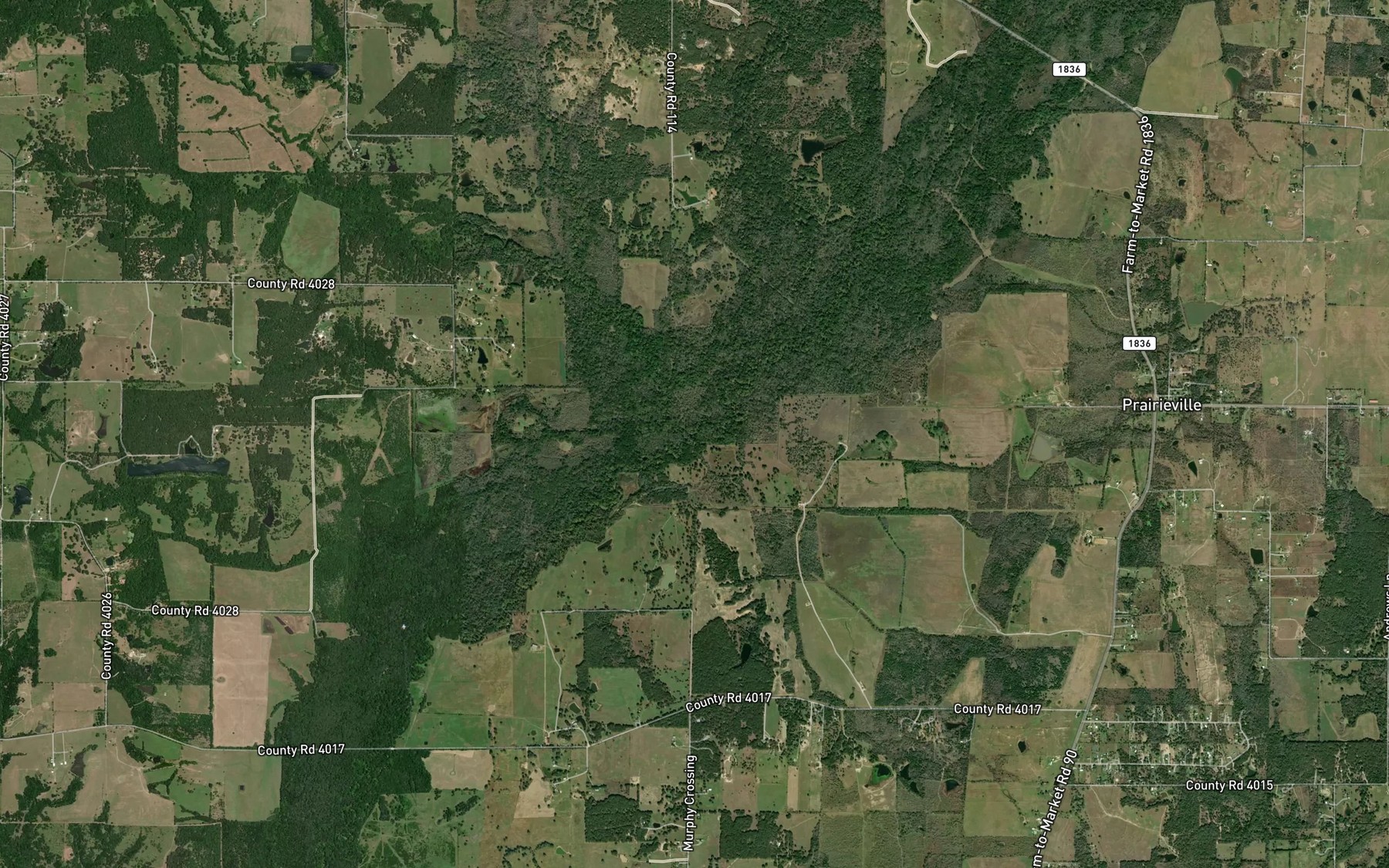 Satellite map of the Walnut Creek