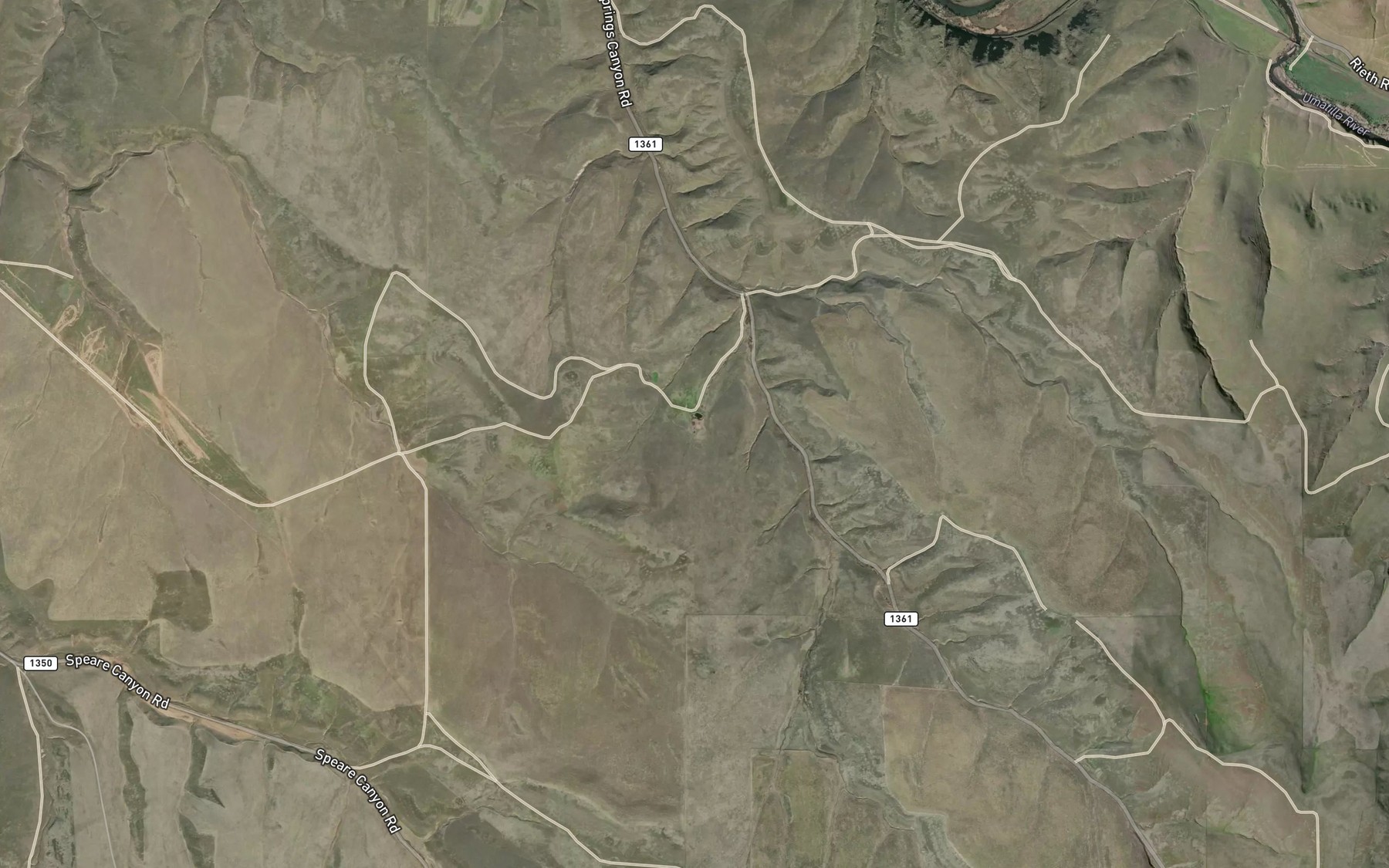 Satellite map of the Mud Spring