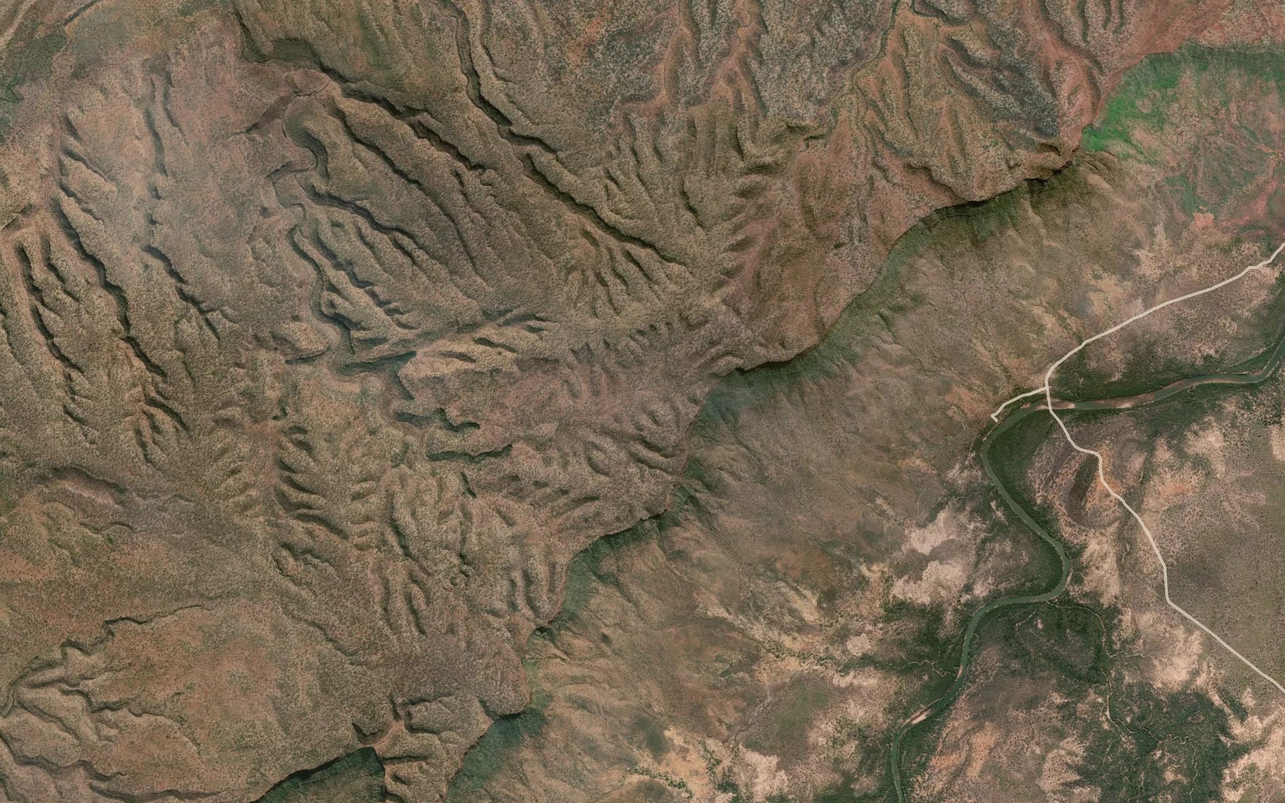 Satellite map of the Rooster Lagoon