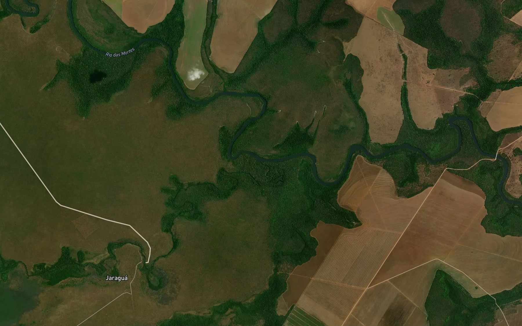 Satellite map of the Ribeirao Sangrandouro Grande