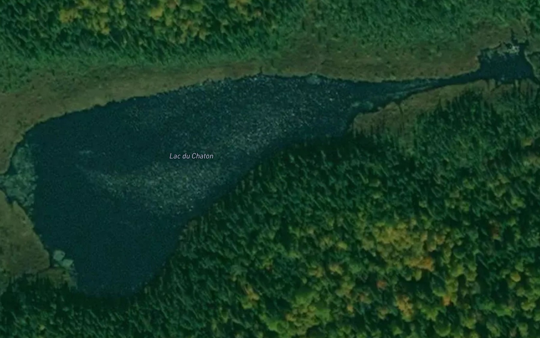 Satellite map of the Lac du Chaton