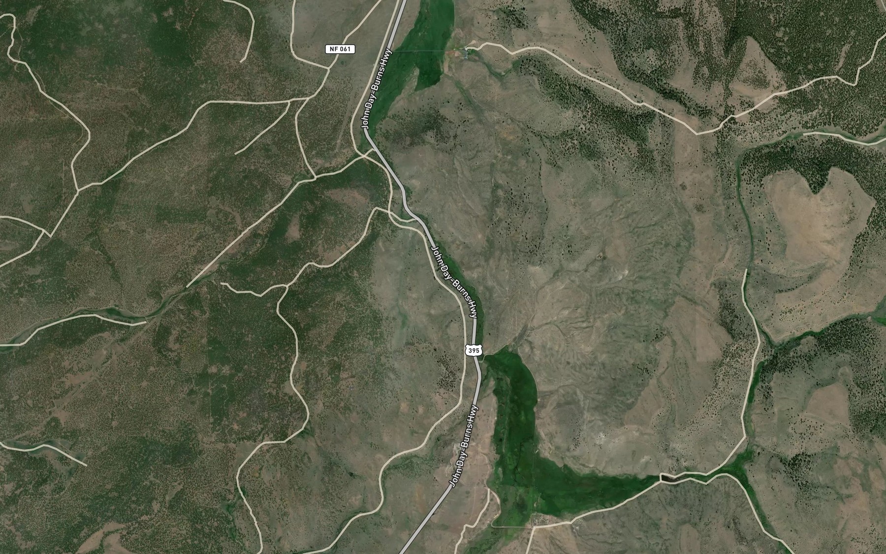 Satellite map of the Roper Spring