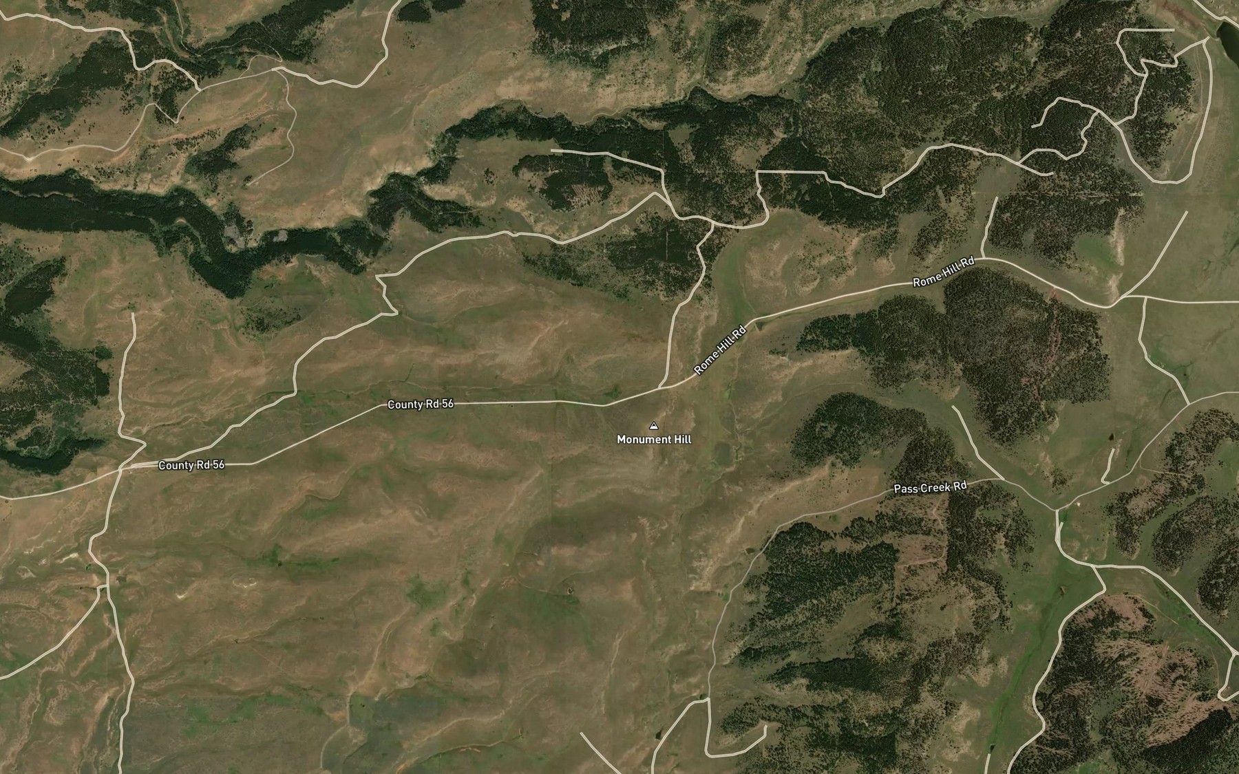 Satellite map of the Monument Spring