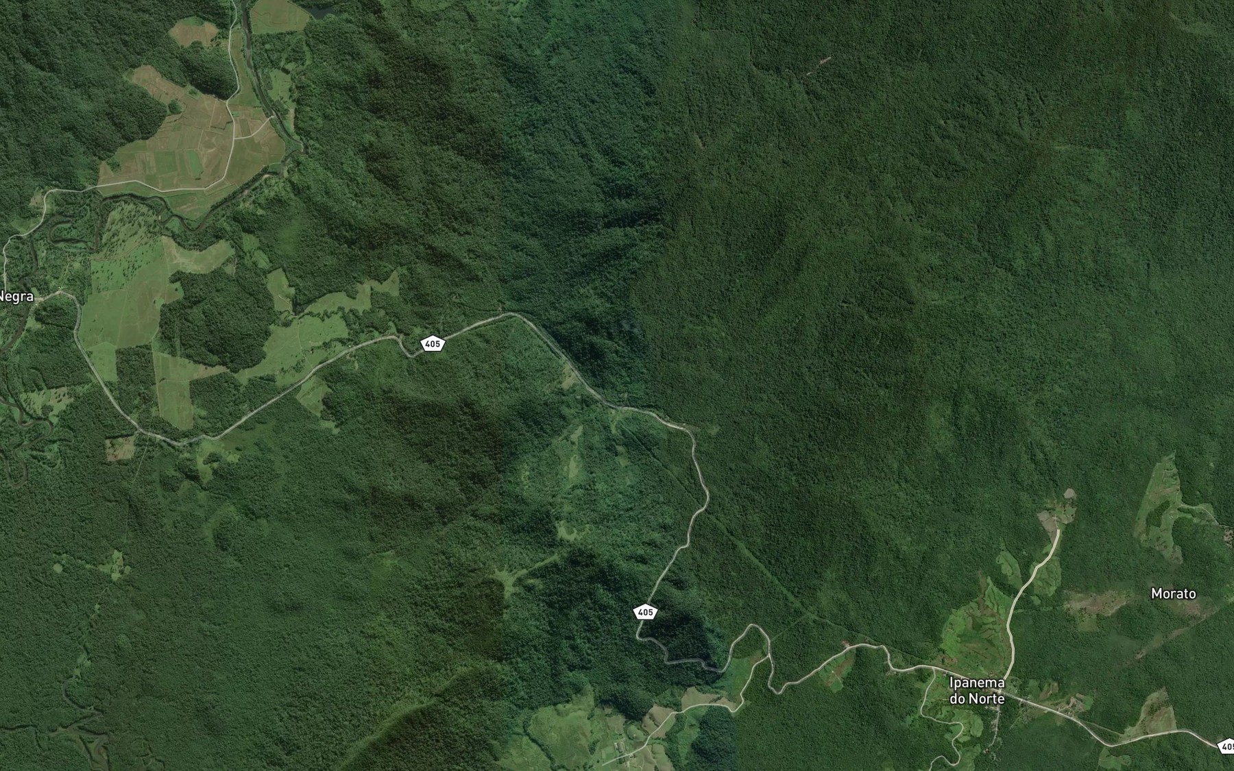 Satellite map of the Rio do Engenho