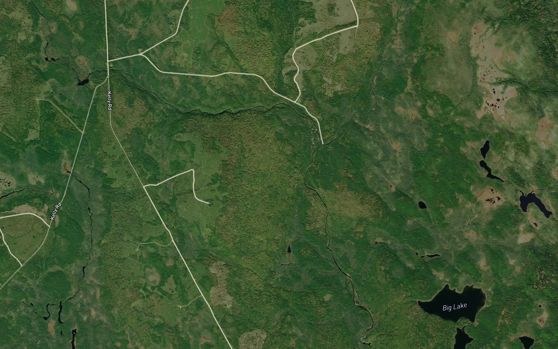 Satellite map of the Outer Cross Mountain Brook