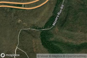 Satellite map of the Meyers Run