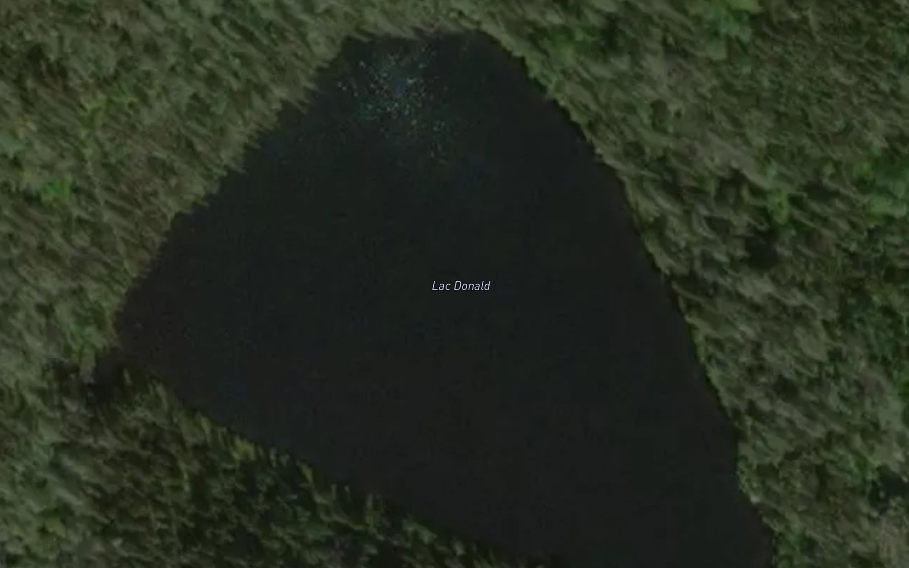 Satellite map of the Lac Donald