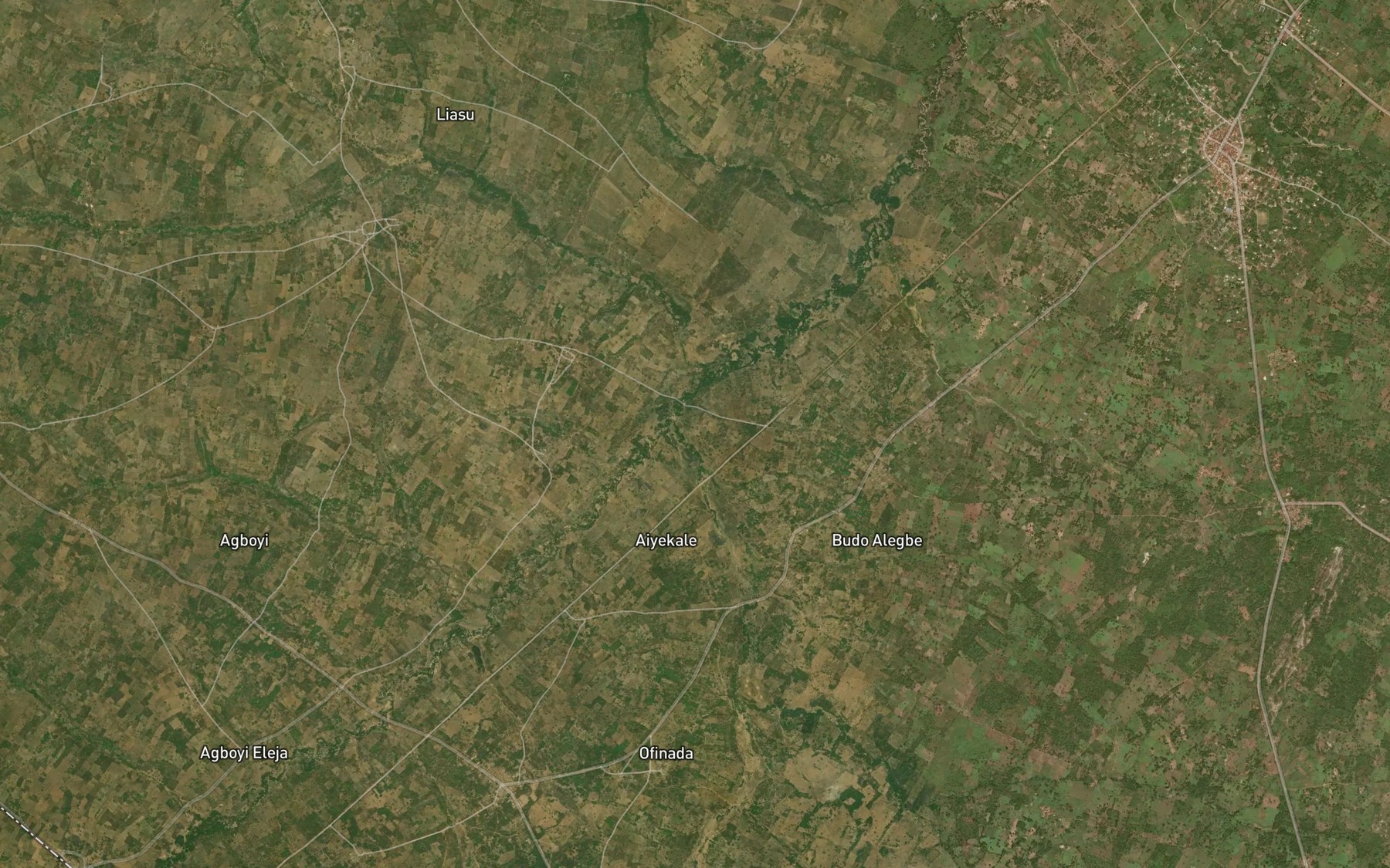 Satellite map of the River Abesin