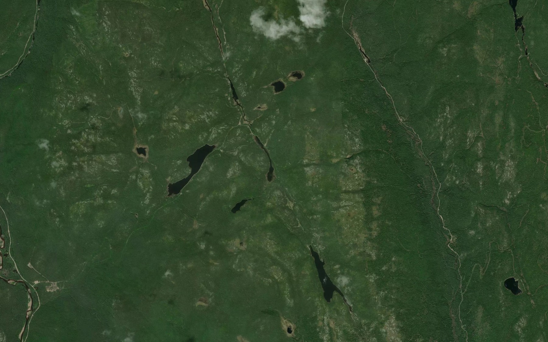 Satellite map of the Lac de la Laine