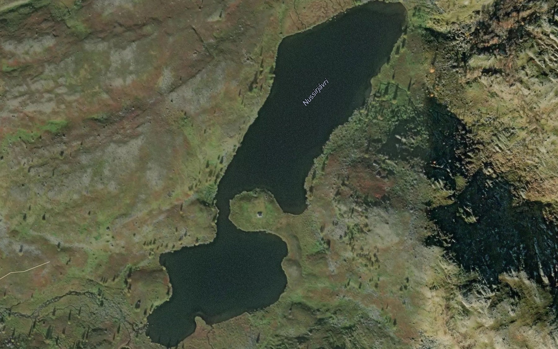 Satellite map of the Nussirjavri