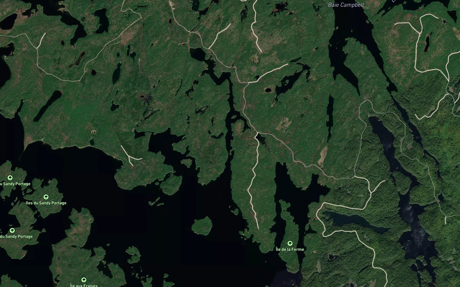 Satellite map of the Baie du Crique Karl