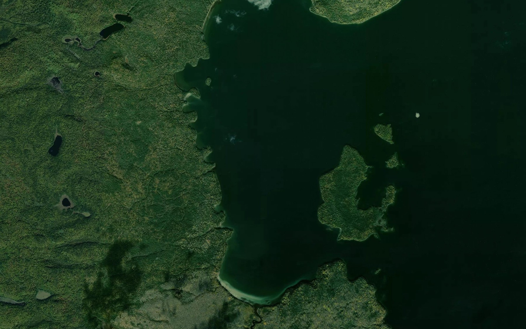 Satellite map of the West Bay