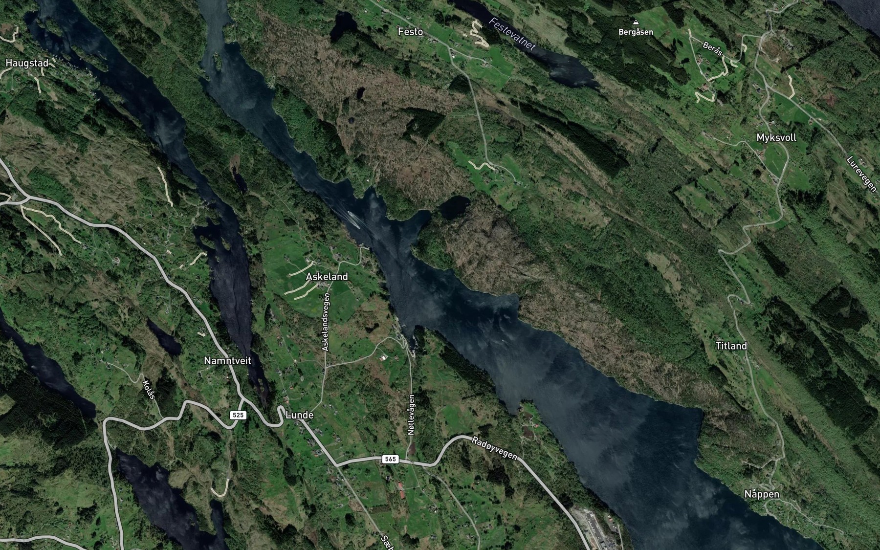 Satellite map of the Ospeviki