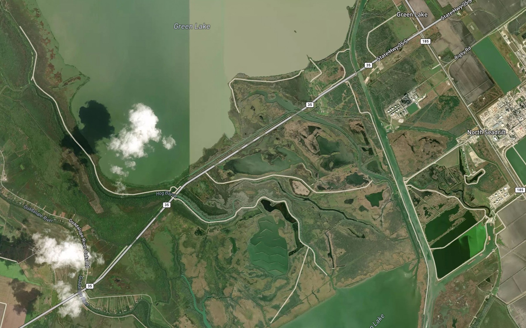 Satellite map of the Buffalo Lake