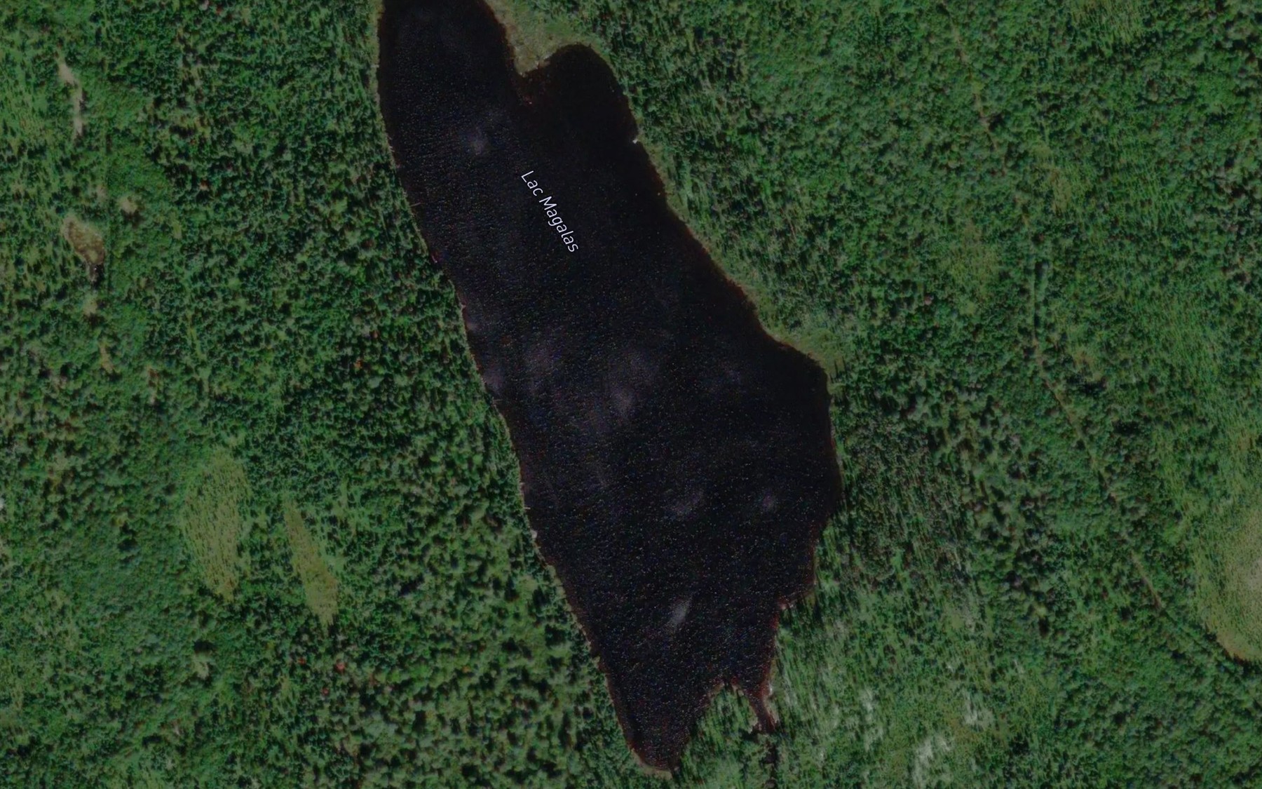Satellite map of the Lac Magalas