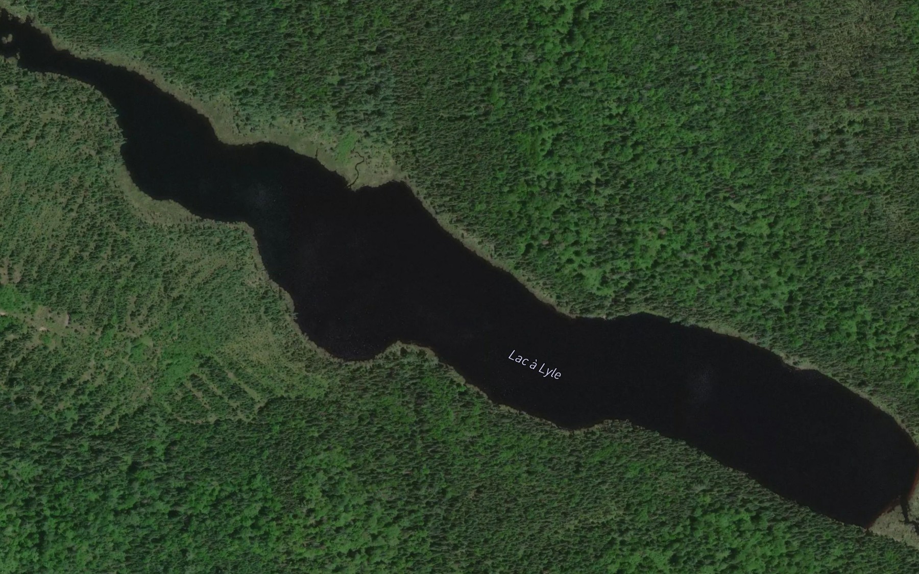 Satellite map of the Lac a Lyle